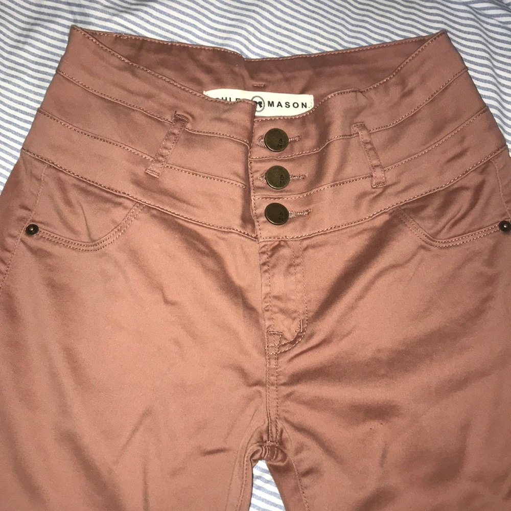 mauve pink jeans